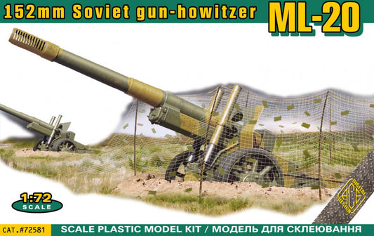 1/72 WWII Soviet ML20 152mm Howitzer