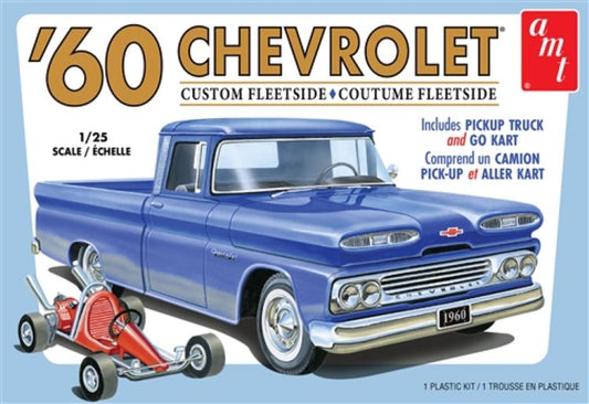 1/25 1960 Chevrolet Custom Fleetside Pickup Truck w/Go Kart