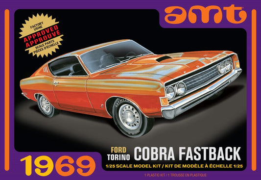 1/25 1969 Ford Torino Cobra Fastback Car