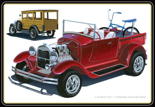 1/25 1929 Ford Woody Vehicle (4 in 1)