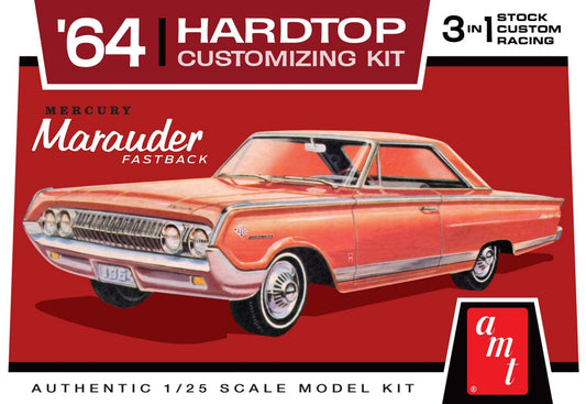 1/25 1964 Mercury Marauder Fastback Hardtop Customizing Car (3 in 1)