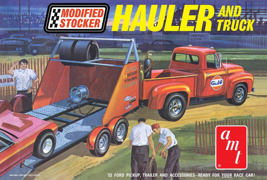 1/25 Gulf 1953 Ford Pickup Truck w/Modified Stocker Hauler