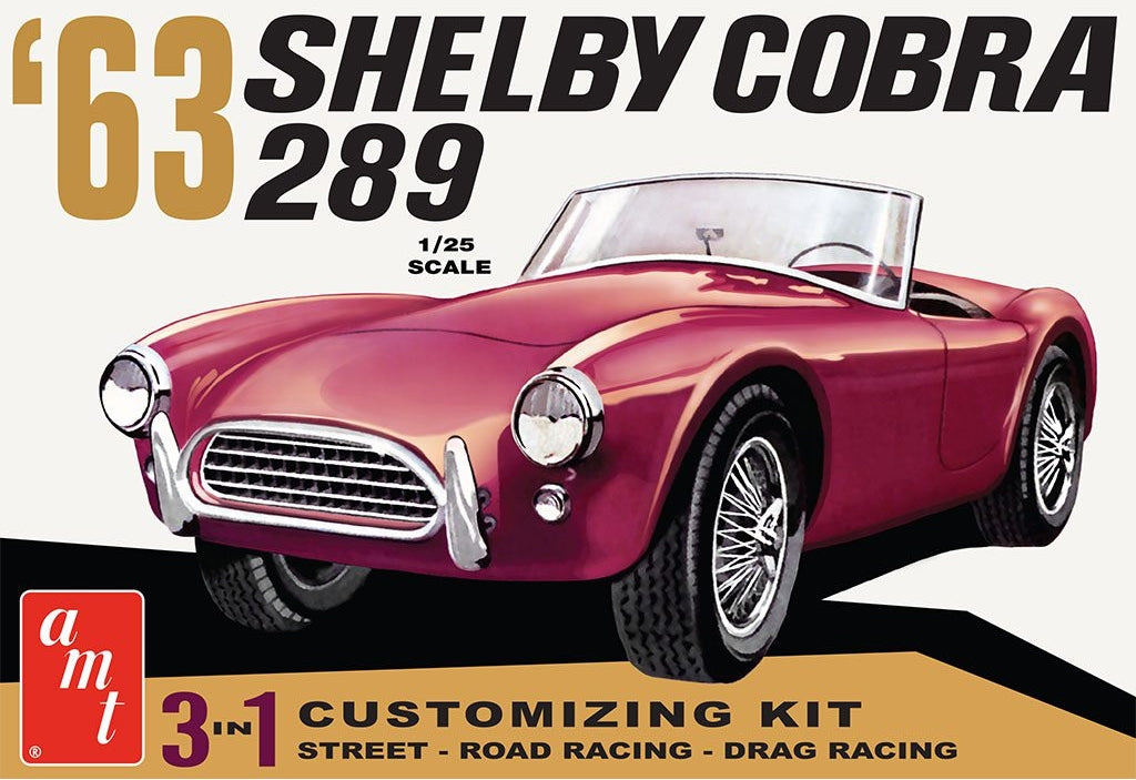 1/25 1963 Shelby Cobra 289 Customizing Car (3 in 1)