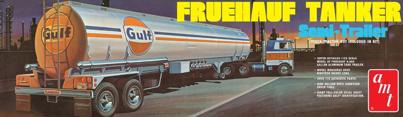 1/25 Gulf Fruehauf Tanker Semi-Trailer