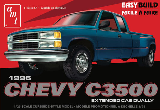 1/25 1996 Chevy C3500 Extended Cab Dually Pickup Truck (Snap)