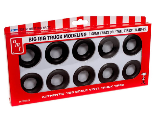 1/25 Semi Tractor Truck 11.00-22 Tall Tires Pack (10)