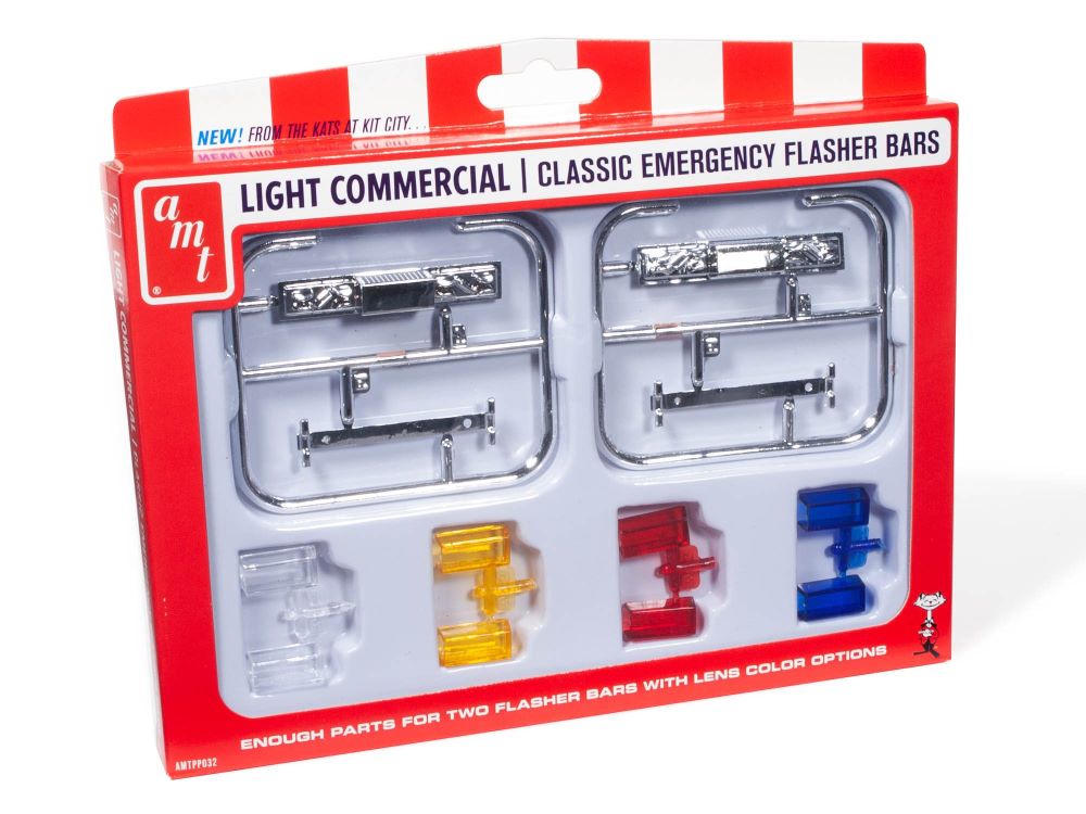 1/25 Classic Emergency Flasher Bars Pack (2 w/colored lens)