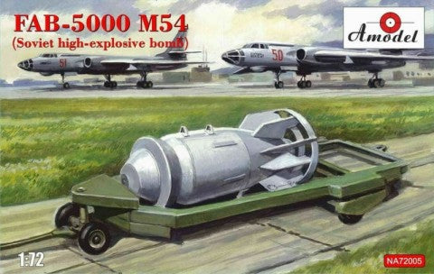 1/72 FAB5000 M54 Soviet High-Explosive Bomb w/Trailer