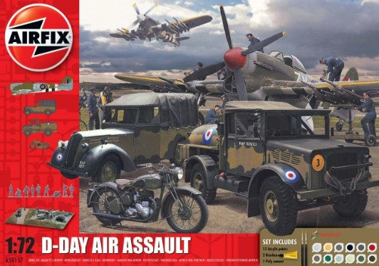 1/72 D-Day Air Assault Gift Set w/Paint & Glue