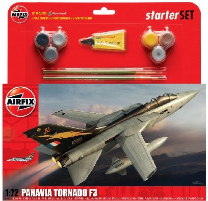 1/72 Panavia Tornado F3 Fighter Large Starter Set w/paint & glue