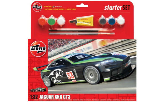 1/32 Jaguar XKR GT3 Car Large Starter Set w/paint & glue