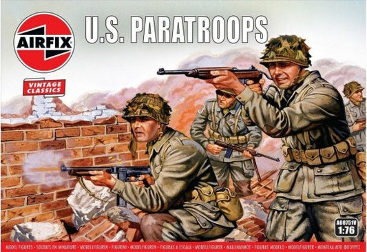 1/76 WWII US Paratroops Figure Set (48)