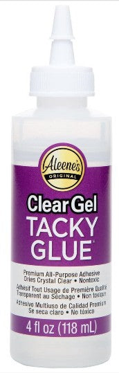 Clear Gel Tacky Glue 4oz. Bottle (3/Pk)