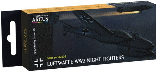 Luftwaffe WWII Night Fighter Aircraft Enamel Paint Set (6 Colors) 10ml Bottles
