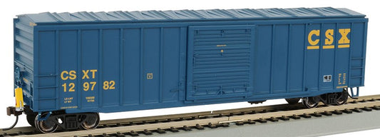 HO 50' Outside Braced Boxcar CSX w/Track-Powered Flashing LED End of Train Device