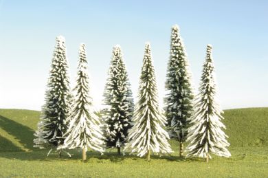 Scenescapes 5"-6" Pine Trees w/Snow (6/pk)