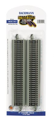 HO 9" Straight Nickel Silver Track (4/Cd)