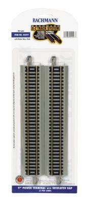 HO 9" Power Terminal w/Insulated Gap Nickel Silver Track (2/Cd)