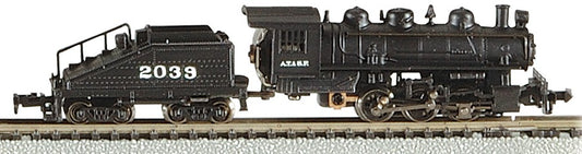 N USRA 0-6-0 Switcher Steam Locomotive & Tender ATSF #2039