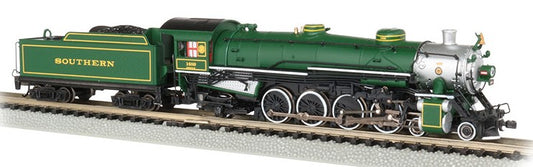 N USRA 4-8-2 Light Mountain Steam Locomotive DCC Sound Southern #1489 (Green)