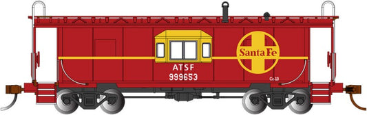 HO Bay Window Caboose w/Roof Walk Santa Fe