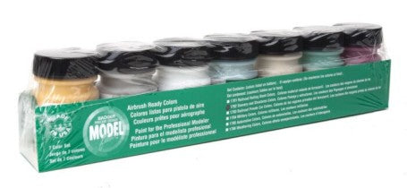 Modelflex Paint Weathering & Railroad Off Line Colors Set