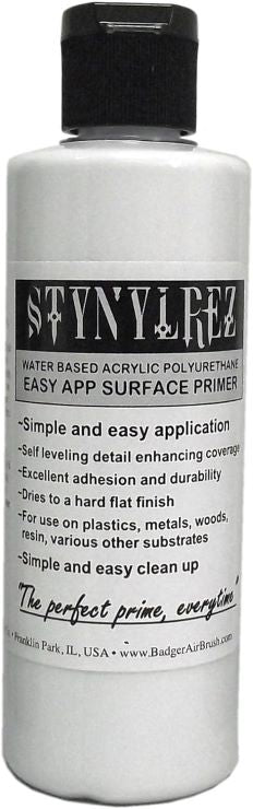Stynylrez Water Based Acrylic Primer White 4oz. Bottle
