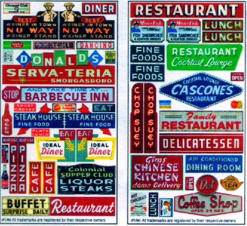 N Restaurant & Cafe Storefront Signs (2)