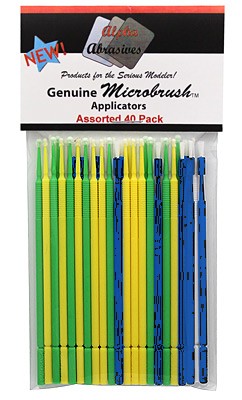 Alpha MicroBrush Assorted: Regular, Fine, Superfine, Ultrabrush (40/pk)