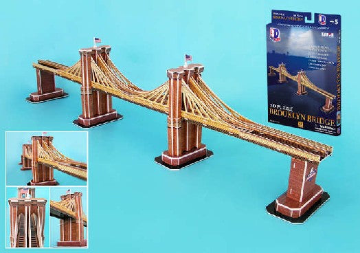 Brooklyn Bridge (New York, USA) 3D Foam Puzzle (35pcs)