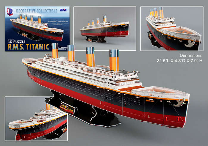 Titanic Ocean Liner 3D Foam Puzzle (113pcs)