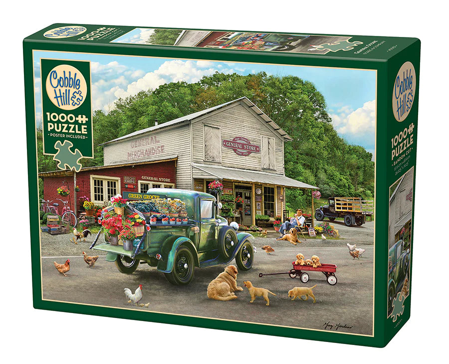 General Store (Building Front/Pickup Truck/Dogs) Puzzle (1000pc)