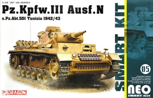 1/35 PzKpfw III Ausf N sPz Abt501 Tank Tunisia 1942-43