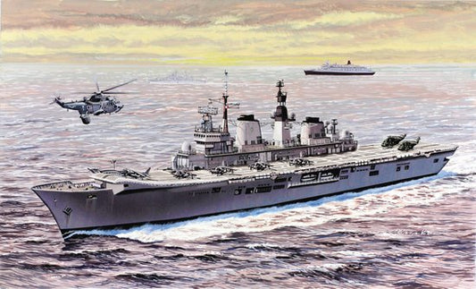 1/700 HMS Invincible Light Aircraft Carrier 40th Anniversary Falklands War