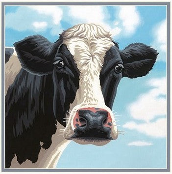 Cow Paint by Number (11"x11")