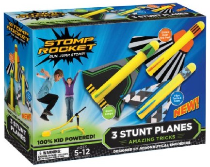 Stunt Planes Stomp Rocket Set (3 planes, stand, stomp pad)