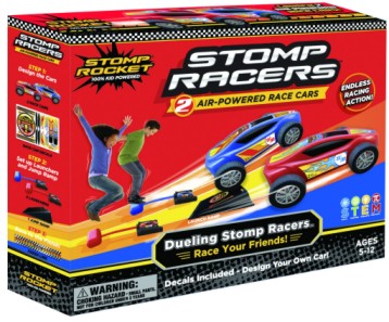 Dueling Stomp Racers Set (2 race cars, 2 launchers, jump ramp)