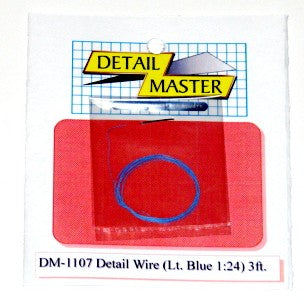 1/24-1/25 2ft. Detail Wire Light Blue (.0075" Dia.)