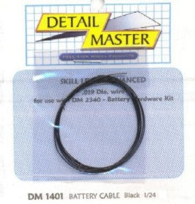 1/24-1/25 2ft. Battery Cable Black