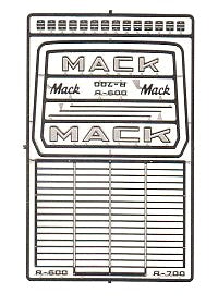 1/24-1/25 Mack R600/R700 Truck Grille