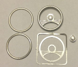 1/24-1/25 2-Spoke Billet Steering Wheel Kit