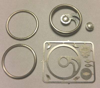 1/24-1/25 Fury Skull Billet Steering Wheel Kit