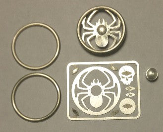 1/24-1/25 Spyder Skull Billet Steering Wheel Kit