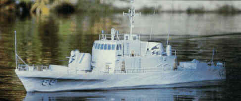 51" USS Crocket Boat Kit (5/16-1')