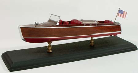 12" 1929 Chris Craft 24' Runabout Boat Laser Cut Kit (1/24)