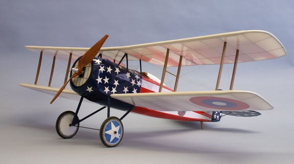 35" Wingspan Spad XIII Wooden Aircraft Kit (suitable for elec R/C)