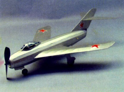 18" Wingspan MiG17 Rubber Pwd Aircraft Laser Cut Kit