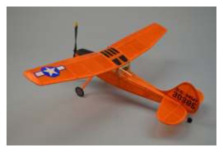 18" Wingspan L19 Bird Dog Rubber Pwd Aircraft Laser Cut Kit