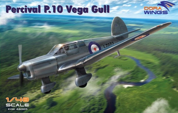 1/48 Percival P10 Vega Gull British Four-Seater Aircraft