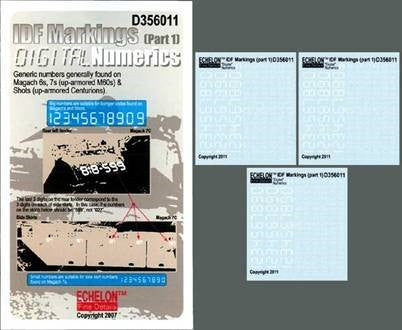 1/35 IDF Markings Digital Numbers Pt.1